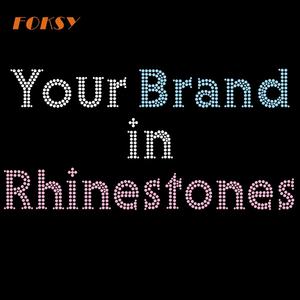 Logotipo personalizado de diamantes de imitación, diseño de transferencia térmica, patrón de plantilla de diamantes de imitación - Product Image 1