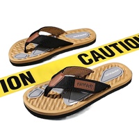 Tongs d'été tendance pour hommes, antidérapantes, à semelle souple en caoutchouc, chaussures de plage décontractées, inspirées des célébrités d'Internet, pantoufles de sport d'extérieur
