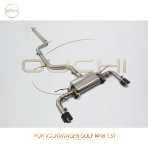 OUCHI tubi inox per Volkswagen <span class=keywords><strong>Golf</strong></span> MK8 1.5T Catback di scarico con valvola marmitta parti Auto prestazioni scarico Valvetronic - Product Image 4