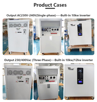 Système de stockage d'énergie solaire mobile tout-en-un Teze 3 phases AC 380V 51.2V 32kWh/30kWh avec onduleur intégré 12kW et batterie 600Ah 628Ah