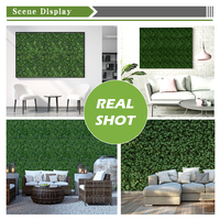 Panneau mural de verdure artificielle 50x50cm, haie verticale en buis pour jardin extérieur, mariage, café, décoration de fond