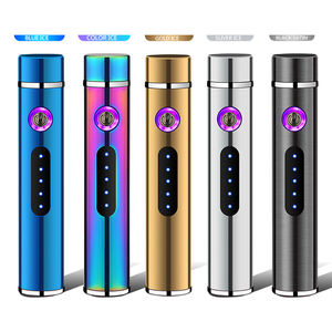 Briquets électriques à arc double LED rechargeables coupe-vent personnalisés - Cadeau d'affaires durable et écologique Emballage cadeau - Product Image 5