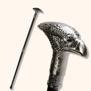 Bastone da passeggio antico in argento con testa d'aquila, bastone elegante staccabile, bastone decorativo per cosplay da gentiluomo - Product Image 3
