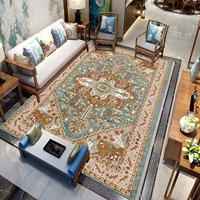 Tapis vintage de style persan lavé, imprimé en 3D, adapté au salon et à la chambre à coucher