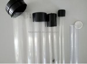 Profissional Duro Transparente Cilindro Tubo De Plástico Transparente Recipiente De Embalagem De Plástico Transparente Tampa Branca Processamento De Corte Personalizado - Product Image 5