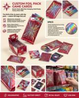 Pack booster de cartes à collectionner holographiques d'usine personnalisée jeu de cartes à collectionner Tcg avec sac en PET fabrication de papier à jouer de style professionnel
