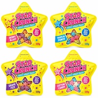 Bolsas de Mylar Personalizadas con Forma de Estrella, Ventana Transparente, Cierre Hermético, para Envasar Frutas, Dulces y Golosinas