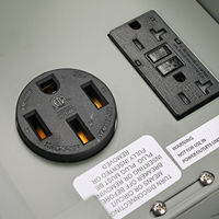 Panneau de prise de courant RV répertorié ETL NEMA 14-50R + 5-20R Prise GFCI Portable 20 & 50A Disjoncteur 3R Boîtier pour caravane