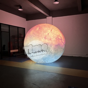 Globo Gigante Inflable de 2m 3m de PVC y Tela Oxford, Resistente a la Intemperie, Impermeable, con Impresión UV, Globo Planetario con Luz LED, Planetas Colgantes - Product Image 4