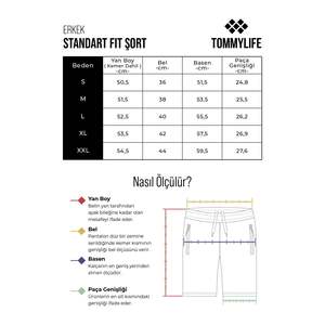 Shorts Tommylife pour homme, coupe standard, noir, coton respirant, décontracté, taille S - Product Image 1