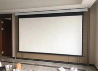Écran de projection motorisé Cavvits Home Cinema 3D 8K, double commande, PVC gris, 100/120 pouces, portable, 4:3/16:9, électrique, 1 an de garantie