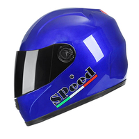 Casque de moto intégral en ABS, double visière, respirant, toutes saisons, marque créative pour adulte