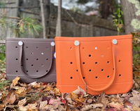 Sac fourre-tout réutilisable en EVA surdimensionné au design unique, sac de plage pour femmes pour les journées d'été, durable, léger et tendance