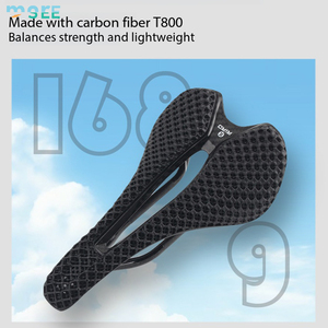 <span class=keywords><strong>Selle</strong></span> de vélo imprimée en 3D SeeMore OEM ODM 145 mm en fibre de carbone T800, <span class=keywords><strong>selle</strong></span> de vélo adaptative pour VTT, vélo de route et vélo de gravier - Product Image 2