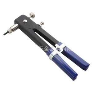 6 Piece Manual Rivet Gun Set Carbon Steel Blue Handle Mechanical Repair Tool Combination Kit - Product Image 1
