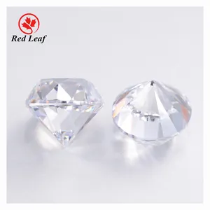 Redleaf gems special cut CZ Hight Girdle white color round shape wholesale cubic zirconia