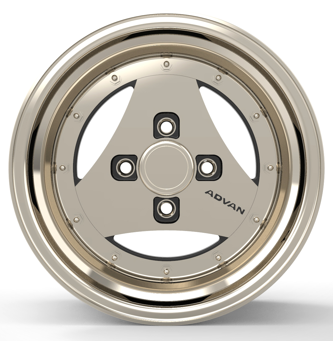 Advan A3A Wheel - JDM 3 Piece Bilbo Star Shark XR4 Wheel