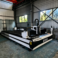 Máquina de Corte Láser de Fibra de Alta Potencia de 6000W, Área de Corte de 4000x2000mm con Fuente Láser Raycus
