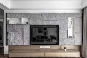 3D travertine แผงผนัง PU พื้นผิวธรรมชาติหุ้มสำหรับภายนอกอาคารอุตสาหกรรมสำหรับอพาร์ทเมนต์หรูวิลล่ากลางแจ้งสหรัฐอเมริกา - Product Image 6