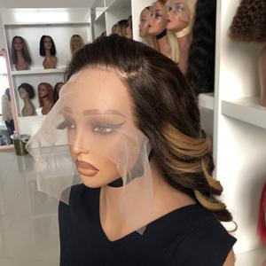 Parrucca riccia a onde tubolari marrone 4/27 a doppia trama, 20 pollici - Product Image 5