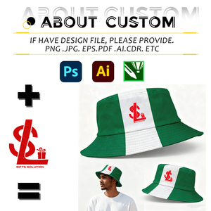 Chapeaux Bob de Pêcheur Respirants en Polyester à Large Bord Plat avec Drapeaux des Nations de la Coupe du Monde de Football pour le Sport et l'Extérieur – Vente en Gros - Product Image 2