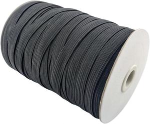Polyester Rubber <b>Braided</b> Coated Elastic Macrame Cord-High Tenacity Heavy Stretch Classical Style Customizable Length-12mm - Product Image 1
