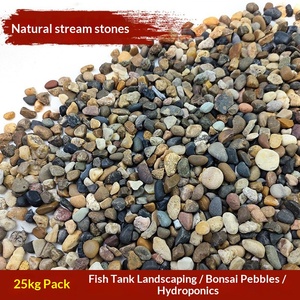 55lb Natuurlijke Stroomstenen <span class=keywords><strong>Aquarium</strong></span> Bodemzand Landschap Kiezelsteentjes voor Aquariumfilter - Product Image 4