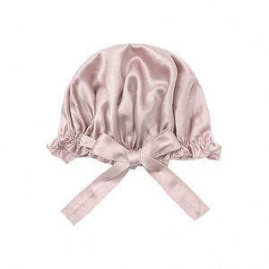 Turban ajustable en soie de mûrier 100 % pure pour femme, 19 mm, pour dormir, voyager, usage quotidien, style européen-américain - Product Image 1