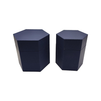 Boîte hexagonale en papier recyclable personnalisée pour le parfum imprimé Conteneur de stockage de chocolat