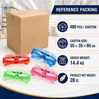 Individuelle Farbige LED-Brillen für Silvester, Leuchtende Party-Accessoires für Feiertagsveranstaltungen