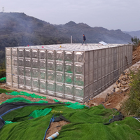 Réservoir d'eau enterré modulaire BDF en acier inoxydable 304, taille personnalisée 10000L/h, réservoir de stockage d'eau souterrain boulonné