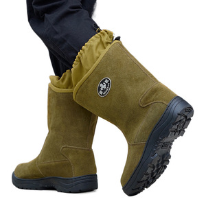 Men's Winter <b>Wool</b> Snow Boots Mid-Heel Cold Proof For Outdoor Work In Northeast China And Inner Mongolia - Product Image 2