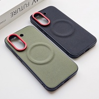 Casing Belakang Kulit Bermotif Nylon Matte Magnetik Bisnis Mewah untuk Xiaomi Redmi Turbo 5 Max / Turbo 5 / Poco X8 Pro Max / Pro