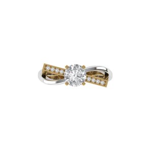 Authentic Round Cut Lab Grown <b>Diamond</b> <b>Ring</b> 925 Silver 9kt, 14kt, 18kt Gold <b>Rings</b> for Women's Jewelry Making Engagement <b>Rings</b> - Product Image 4