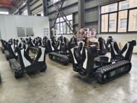 Châssis à chenilles en caoutchouc sur mesure avec pieds en acier pour robot brise-murs, machine de démolition, train de roulement direct usine OEM