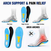 Semelles orthopédiques pour chaussures de sport, inserts de soutien de la voûte plantaire pour la course et la marche, semelles pour chaussures de sport