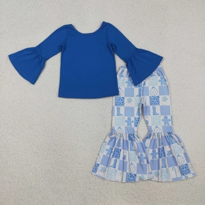 Ensemble de bottes de Noël bleues pour filles - Product Image 1