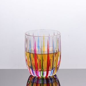 Ensemble de 6 verres à vin pour whisky et cristal, verres peints à la main, pour mariage, anniversaire, nouveau, - Product Image 3