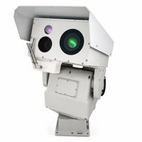 Cámara Térmica de 640x512 con Telémetro Láser, Monitor de Seguridad IP PTZ Multisensor para Exteriores