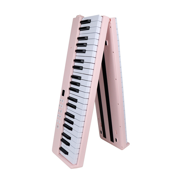 88-Key Foldable Portable Electronic Piano Smart Patchwork Keyboard for Practice Features Rechargeable for Adults
