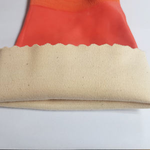 Gants longs orange à manches longues avec finition froissée, doublés de coton, enduits de <span class=keywords><strong>latex</strong></span>, Luvas De <span class=keywords><strong>Latex</strong></span> - Product Image 4