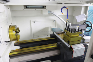 <span class=keywords><strong>Tour</strong></span> CNC multifonction économique CK6150 – Machine de tournage automatique de métaux de bureau - Product Image 5