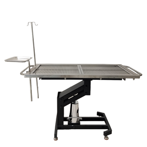 โต๊ะตรวจสัตว์เลี้ยงแบบไฮดรอลิกมืออาชีพ ทำจากสแตนเลส สำหรับการตรวจและผ่าตัดสัตว์ - Product Image 4