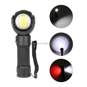 Rechargeable Low-cost Flashlight Rotatable Dual Worklight Source Working Lamp With Magnet