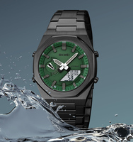 Montre pour homme Skmei 1816 Montre décontractée de mode masculine Montre de travail Logo personnalisé Étanche Conception numérique avec affichage de la date