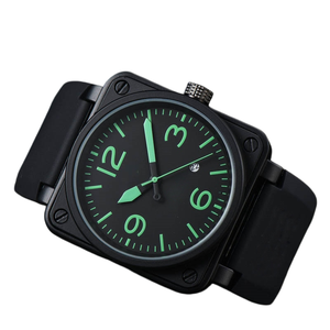 Reloj mecánico cuadrado automático para hombre, sencillo y moderno, con nueva correa de silicona brillante, deportivo y resistente al agua. - Product Image 5