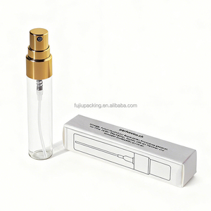 Flacon de parfum miniature transparent 2ml 3ml 5ml 10ml avec bouchon à vis, petit vaporisateur à fine brume <span class=keywords><strong>vide</strong></span> pour les voyages, avec coffret cartonné de luxe - Product Image 4