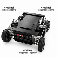 Châssis de robot humanoïde AGI AI 4WD UGV 80 kg avec suspension brevetée, plateforme mobile pour bras robotique industriel et robots logistiques