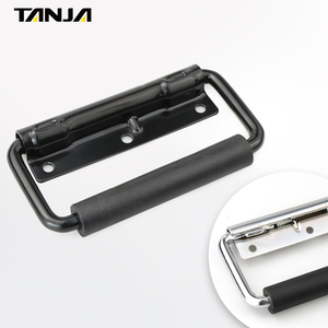 Gỗ hành lý xử lý trường hợp chuyến bay phần cứng kim loại ngực gấp xử lý mùa xuân nạp bề mặt gắn trường hợp hộp xử lý - Product Image 3