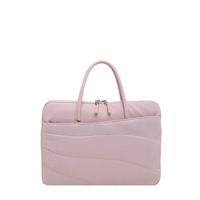 Sac à main pour ordinateur portable matelassé de style coréen pour femmes, mignon, multicolores, résistant aux chocs, pour le travail quotidien, l'école, les voyages